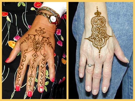 Diseños de la Henna - Manos y Brazos