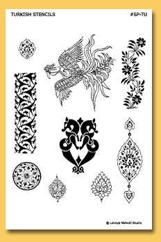 Plantilla para tatuajes de henna